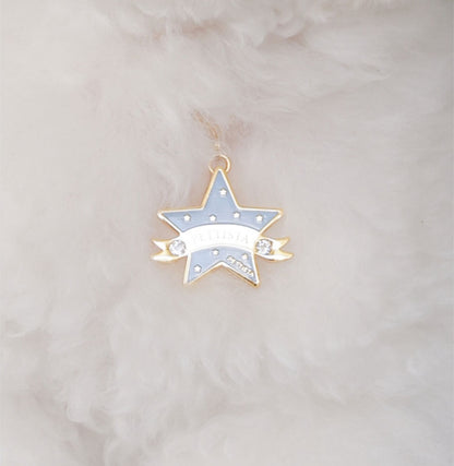 You Are My Star Swarovski Necklace【迷子札】スカイブルー
