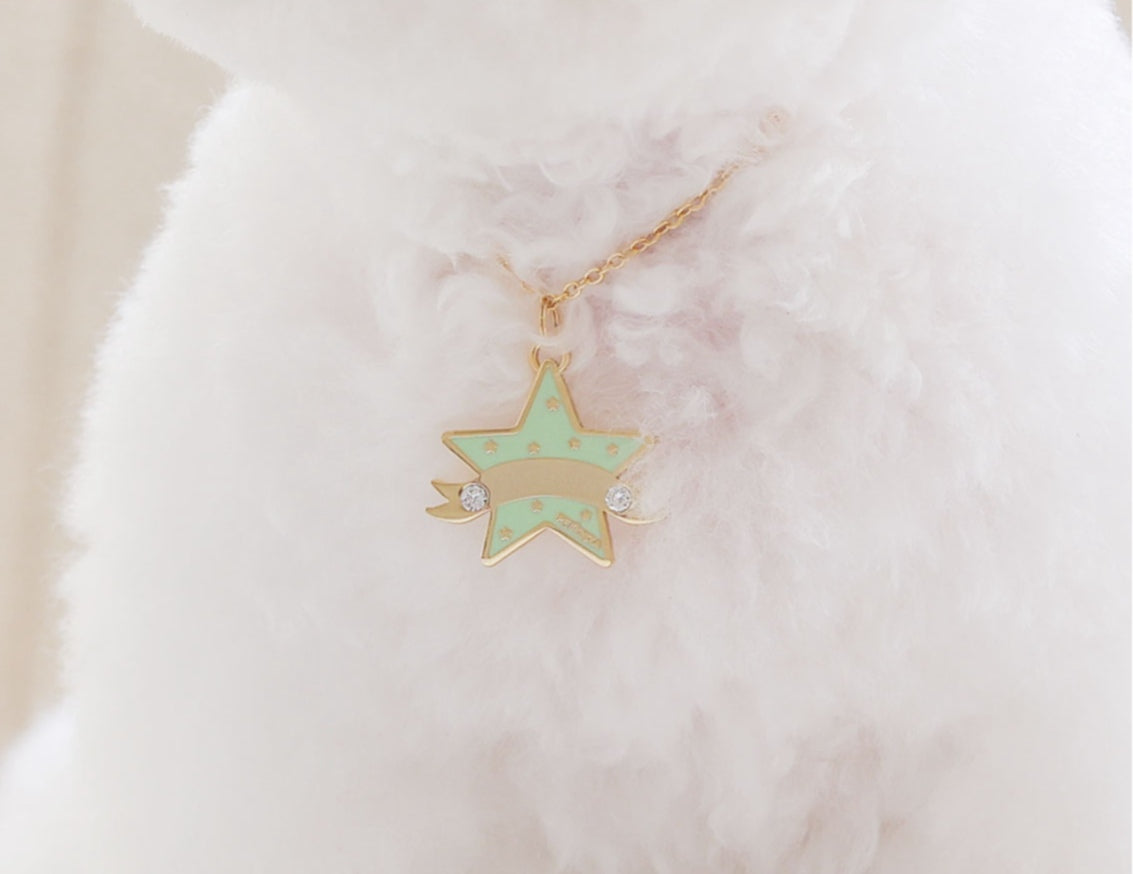 You Are My Star Necklace【迷子札】グリーン