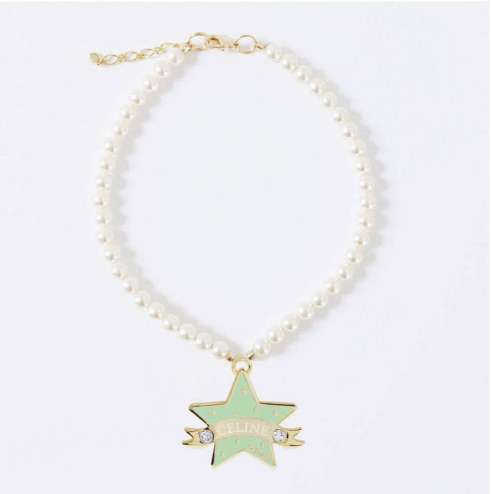 You Are My Star Swarovski Necklace【迷子札】グリーン