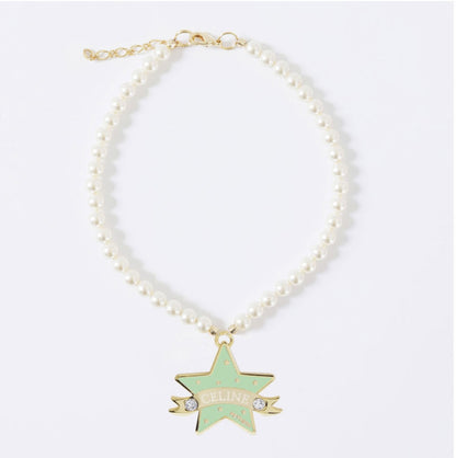 You Are My Star Swarovski Necklace【迷子札】グリーン