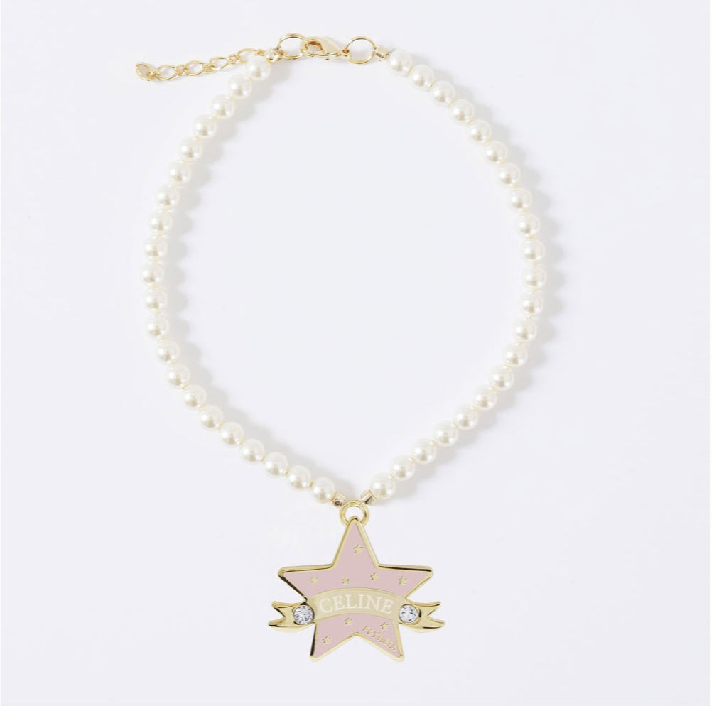 You Are My Star Swarovski Necklace【迷子札】ピンク