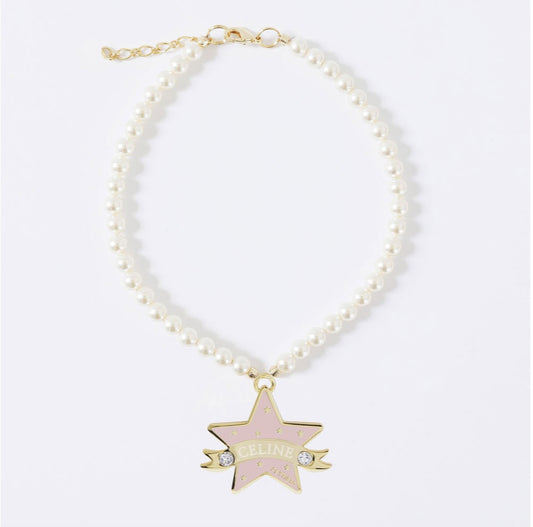 You Are My Star Swarovski Necklace【迷子札】ピンク