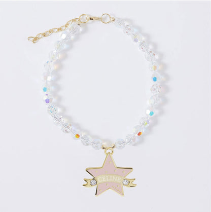 You Are My Star Swarovski Necklace【迷子札】ピンク